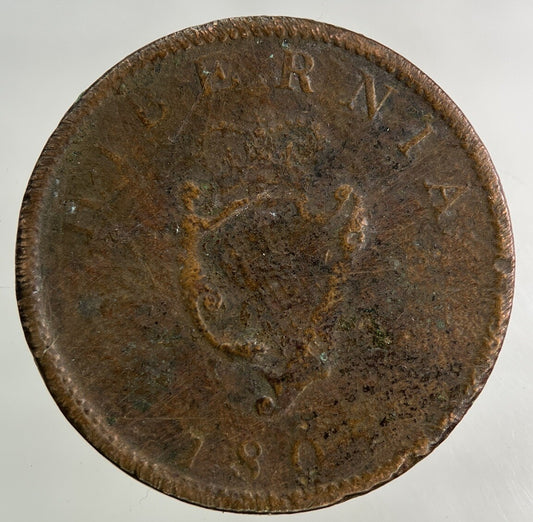 1805 Irish Half-Penny Coin | Collectable Grade
