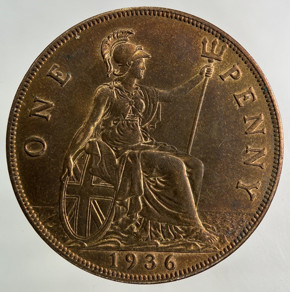 1936 George V One Penny Coin | Very Fine Grade