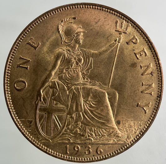 1936 George V One Penny Coin | Very Fine Grade