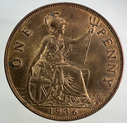 1936 George V One Penny Coin | Very Fine Grade