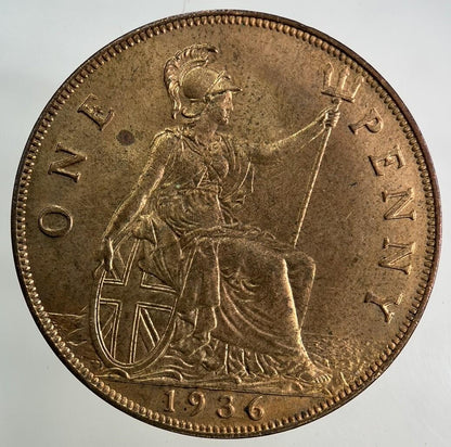 1936 George V One Penny Coin | Very Fine Grade
