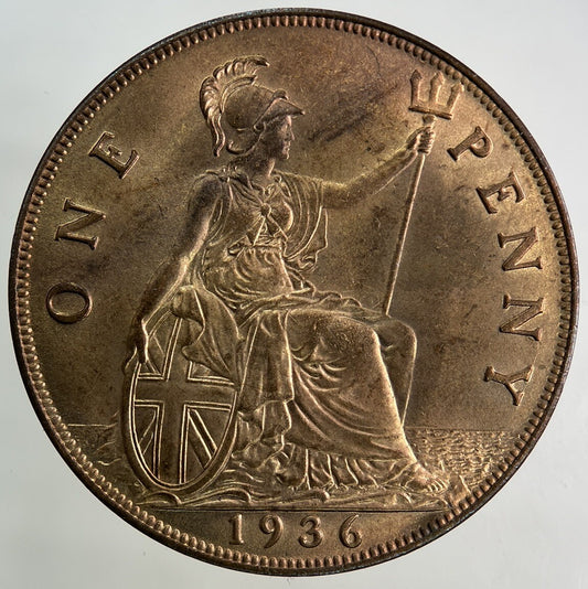 1936 George V One Penny Coin | Very Fine Grade
