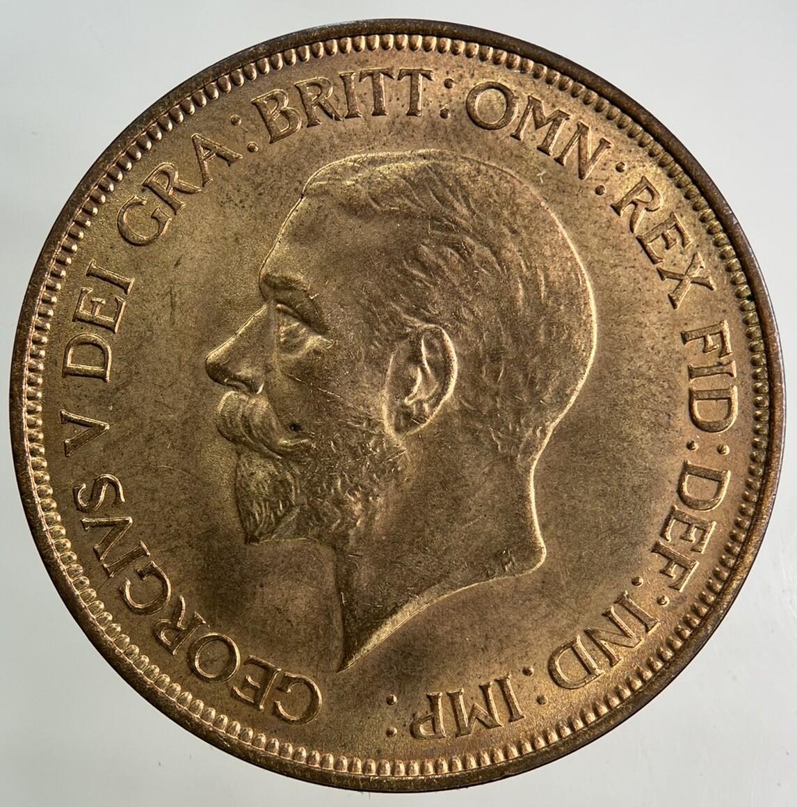1936 George V One Penny Coin | Very Fine Grade