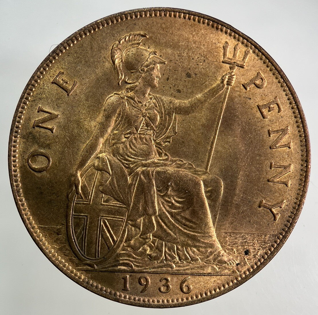 1936 George V One Penny Coin | Very Fine Grade