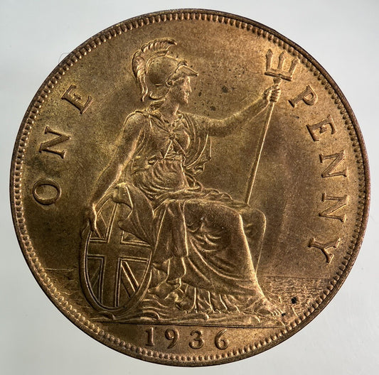 1936 George V One Penny Coin | Very Fine Grade