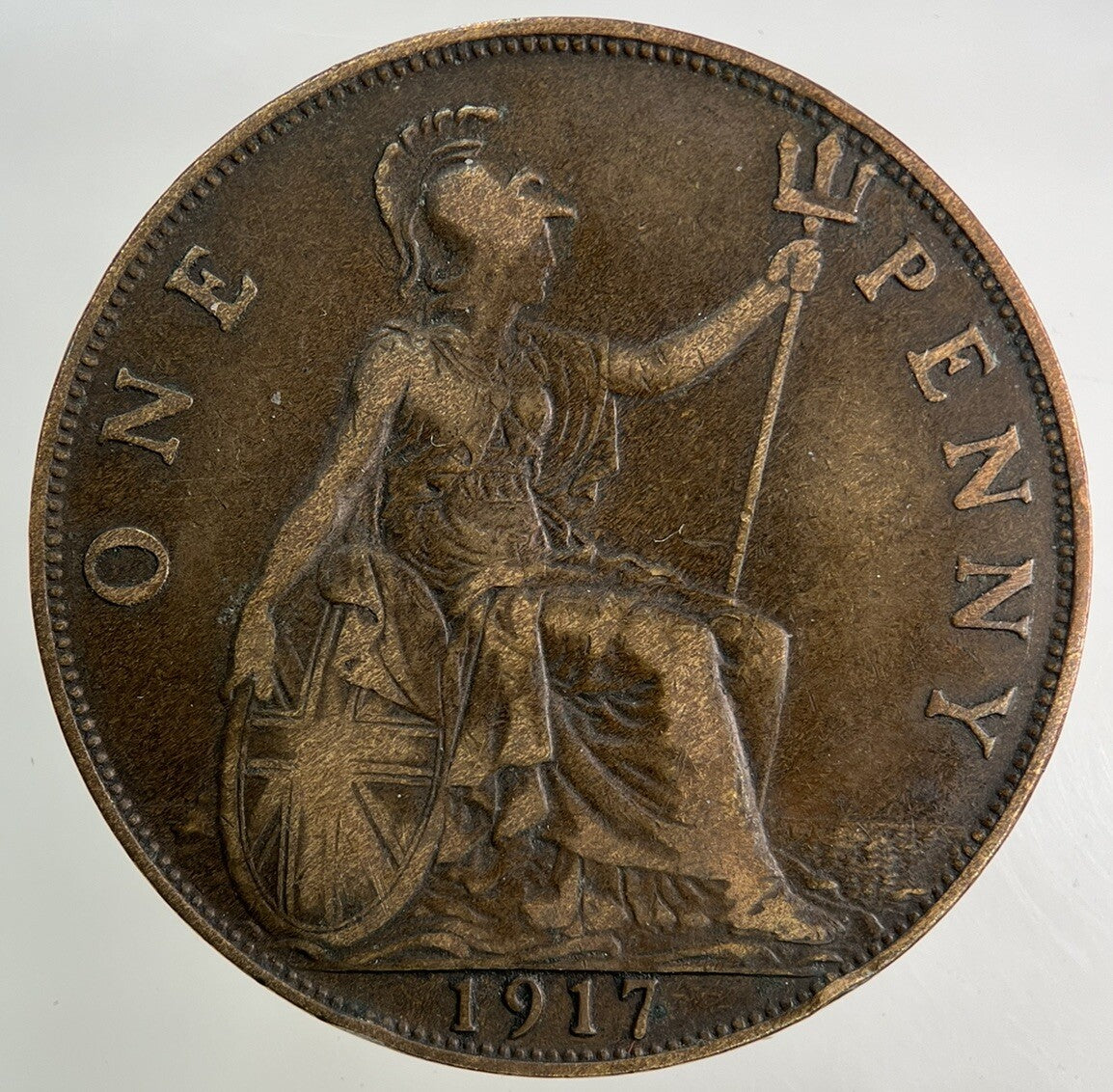 1917 George V One Penny Coin | Fine Collectable Grade