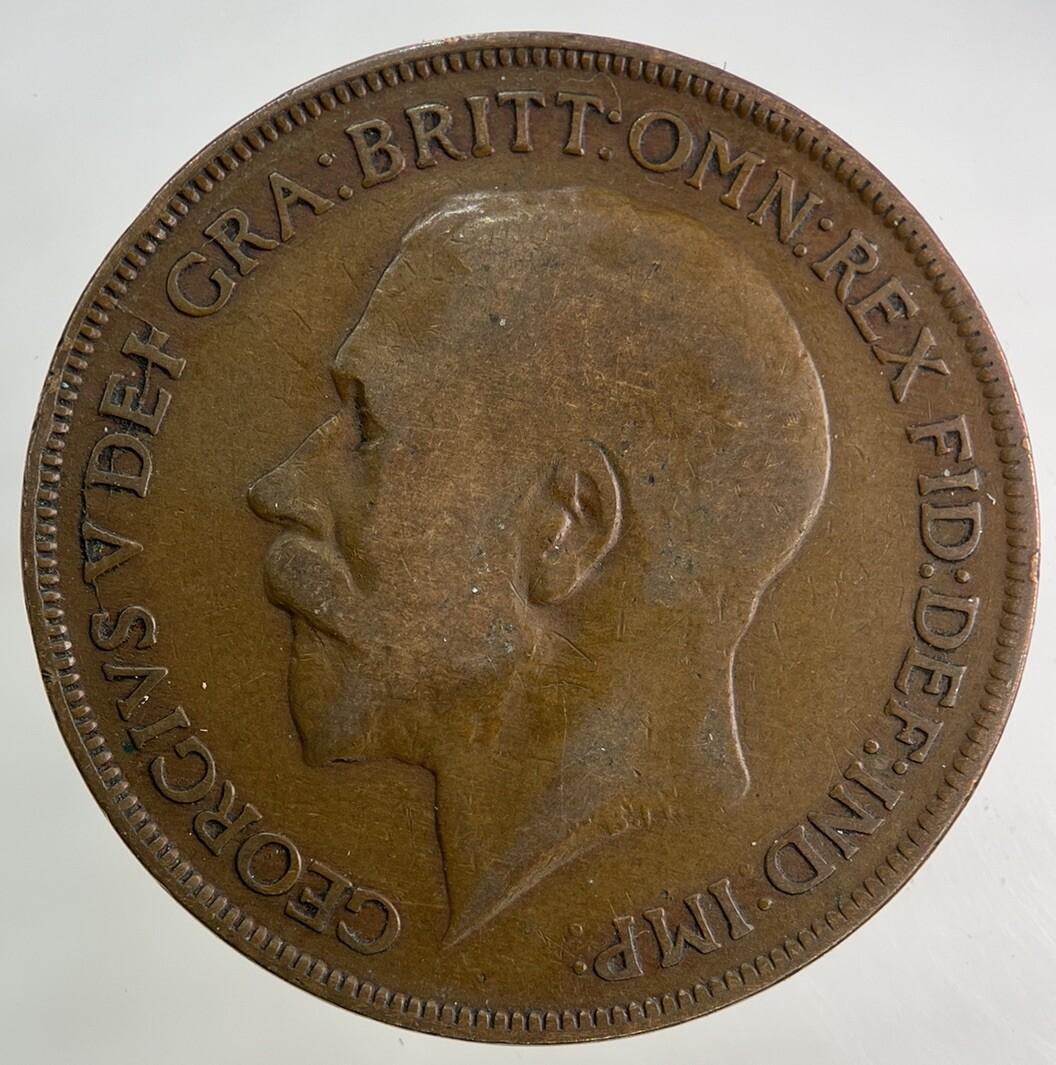 1921 George V One Penny Coin | Fine Collectable Grade