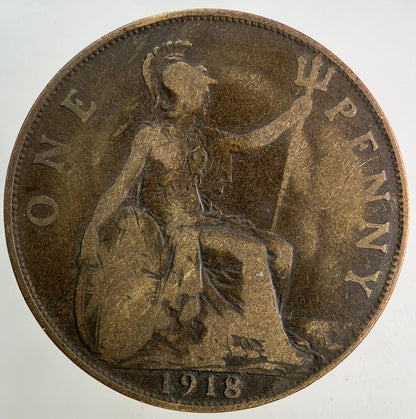 1918 George V One Penny Coin | Collectable Grade