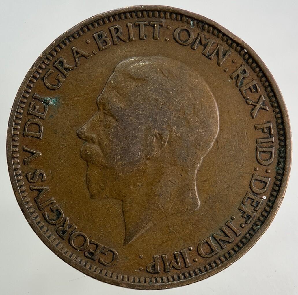 1929 George V Half-Penny Coin | Fine Collectable Grade
