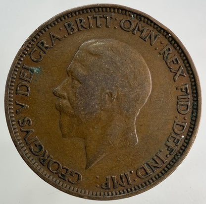 1929 George V Half-Penny Coin | Fine Collectable Grade