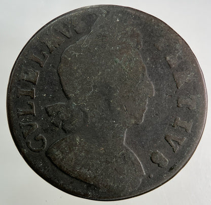 British William III 3rd Half-Penny Coin | Collectable Grade