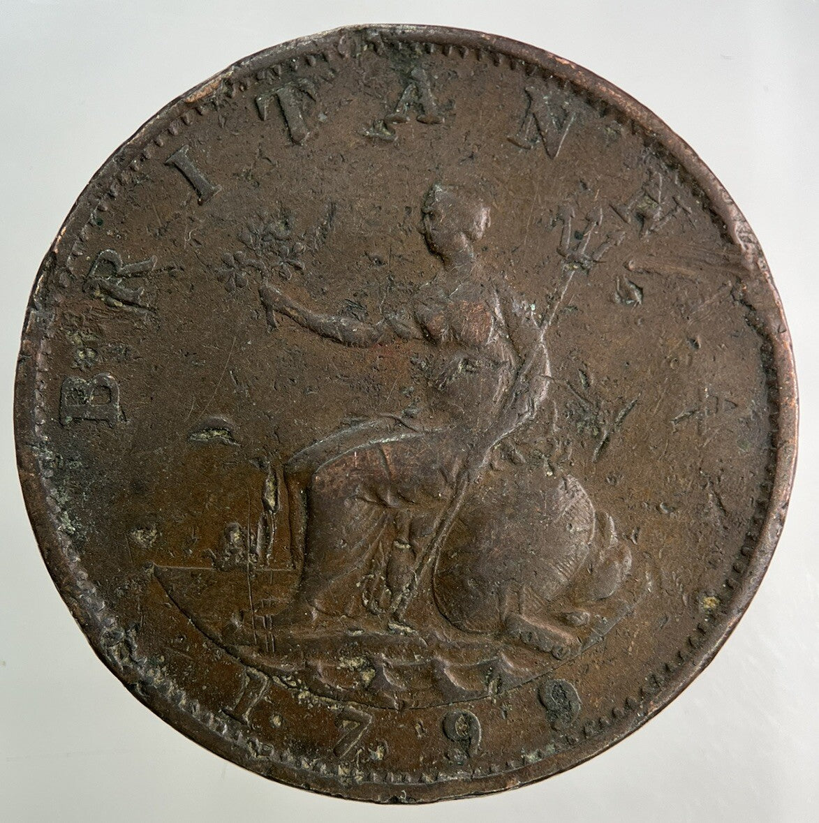 1799 George III 3rd Half-Penny Coin | Collectable Grade