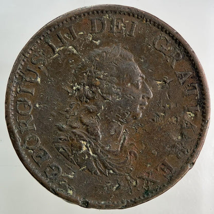 1799 George III 3rd Half-Penny Coin | Collectable Grade