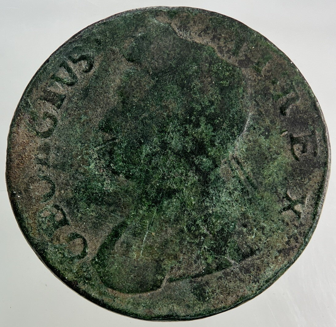 British George II 2nd Half-Penny Coin | Collectable Grade