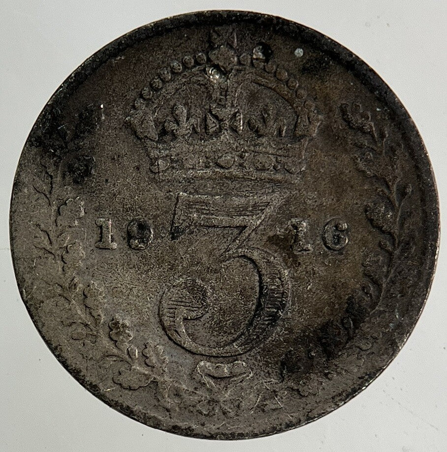 1916 George V Threepence Silver Coin | Fine Collectable Grade