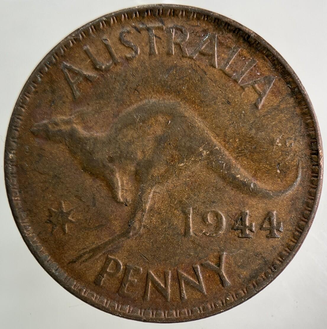 1944 Australia One Penny Coin | Fine Collectable Grade