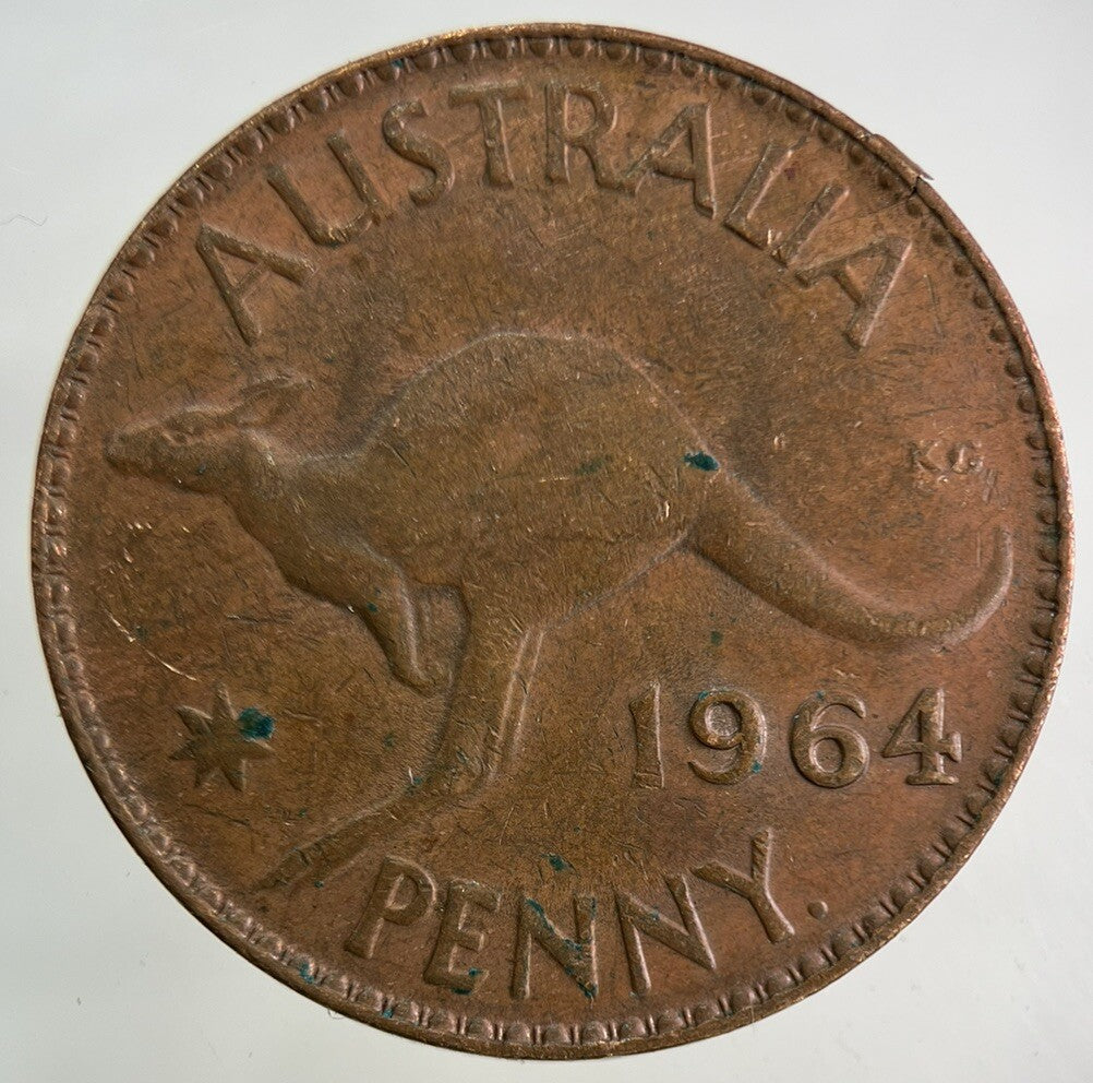 1964 Australia One Penny Coin | Fine Collectable Grade