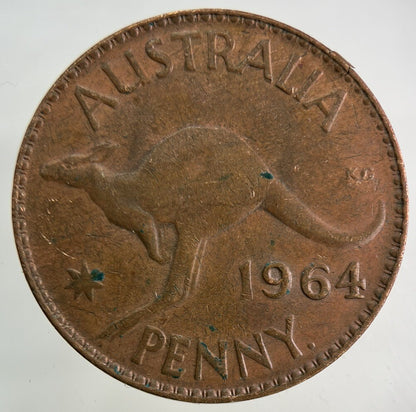 1964 Australia One Penny Coin | Fine Collectable Grade
