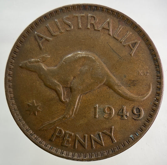 1949 Australia One Penny Coin | Fine Collectable Grade