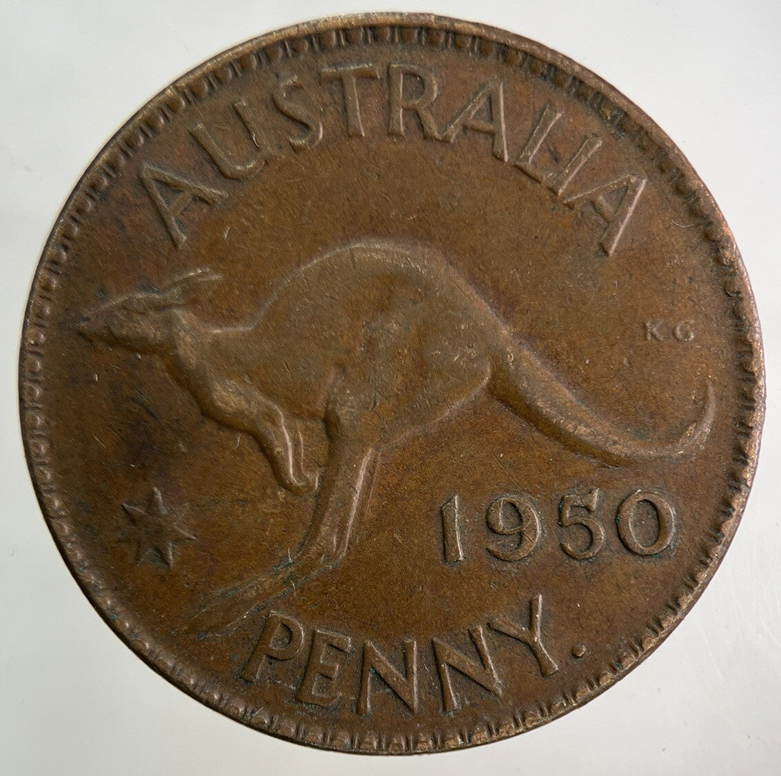 1950 Australia One Penny Coin | Fine Collectable Grade