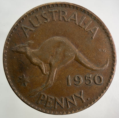 1950 Australia One Penny Coin | Fine Collectable Grade