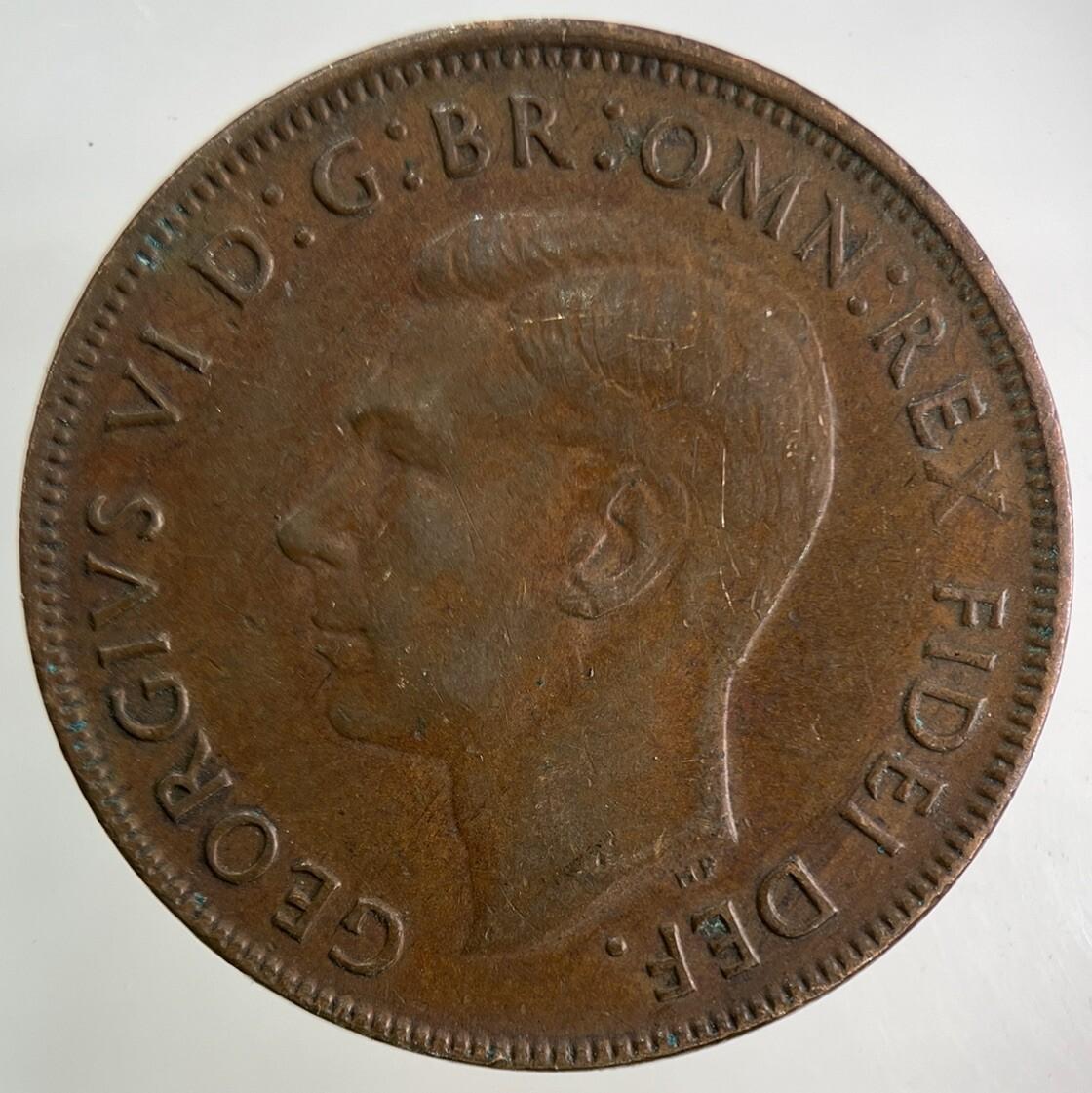 1950 Australia One Penny Coin | Fine Collectable Grade