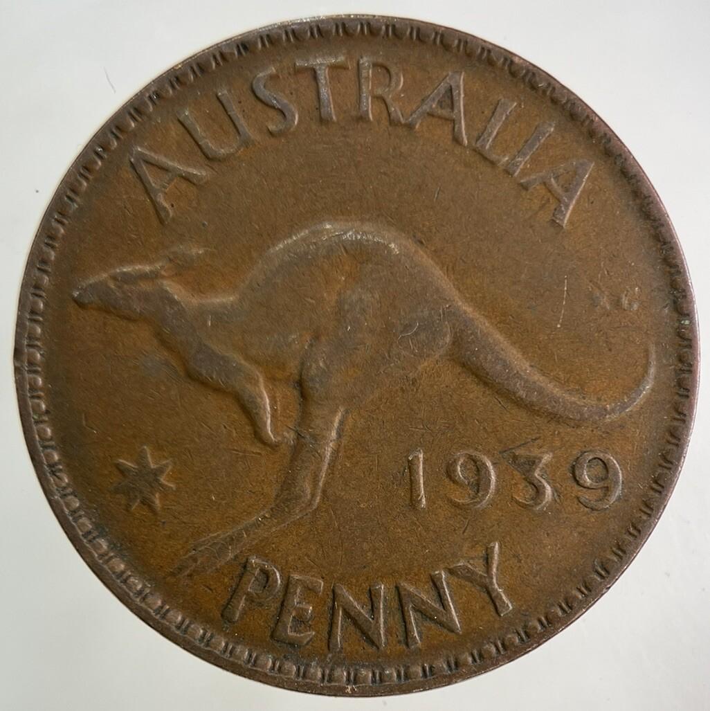 1939 Australia One Penny Coin | Fine Collectable Grade