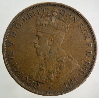 1933 Australia One Penny Coin | Fine Collectable Grade