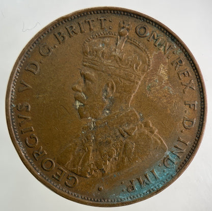 1933 Australia One Penny Coin | Fine Collectable Grade