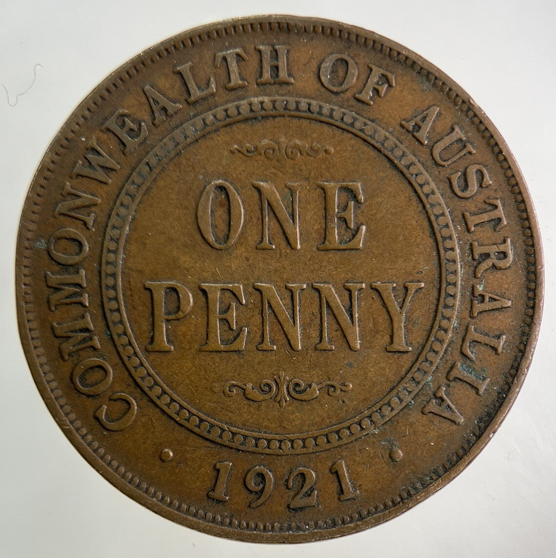 1921 Australia One Penny Coin | Fine Collectable Grade