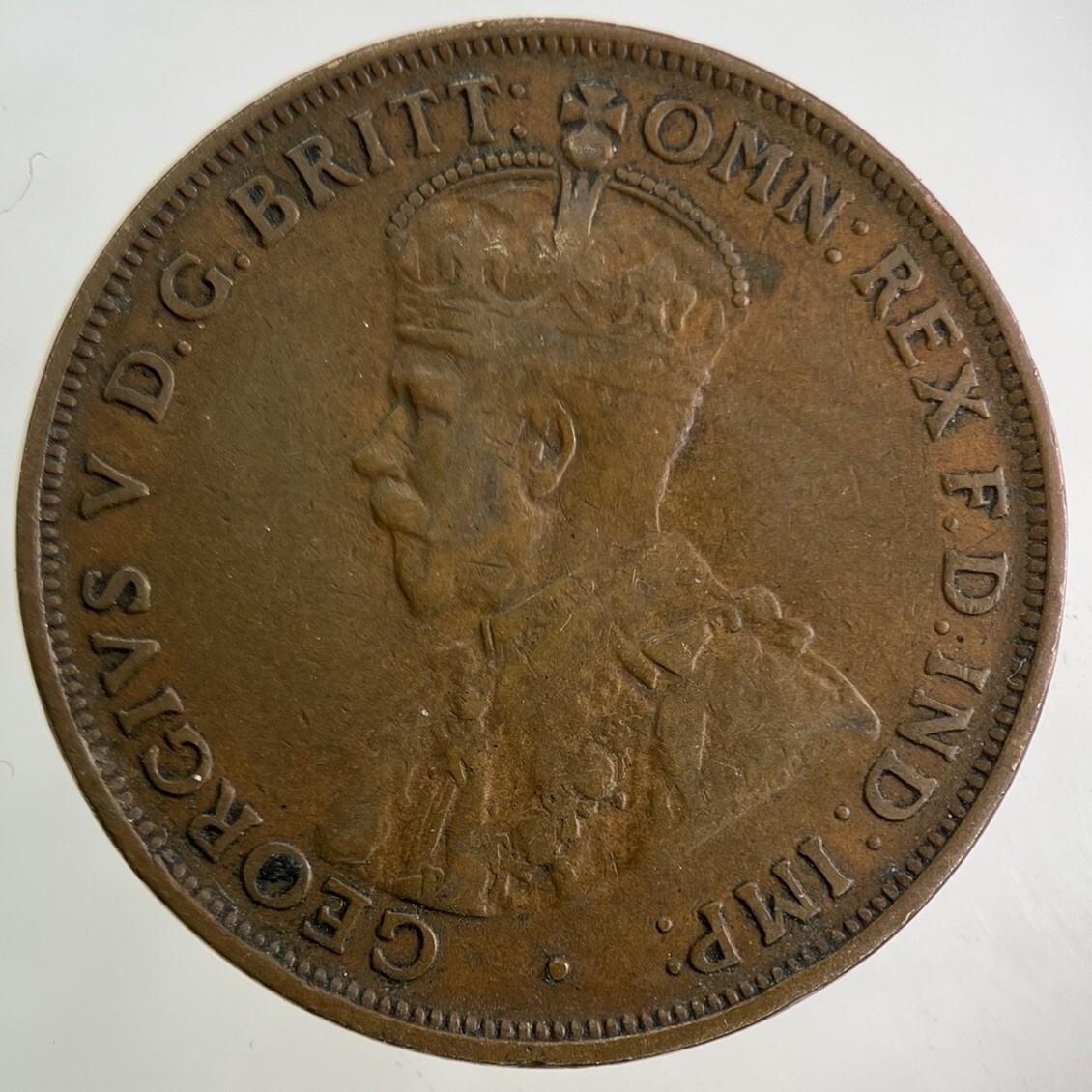 1921 Australia One Penny Coin | Fine Collectable Grade