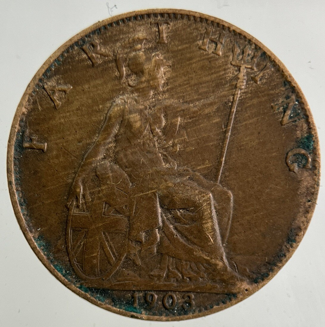 1903 Edward VII Farthing Coin | Fine Collectable Grade