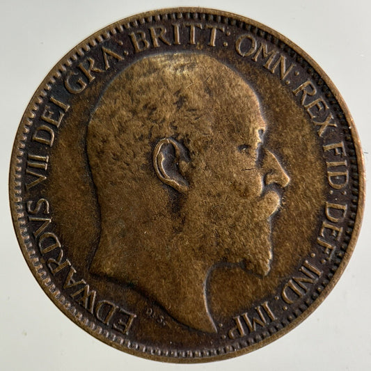 1910 Edward VII Farthing Coin | Fine Collectable Grade