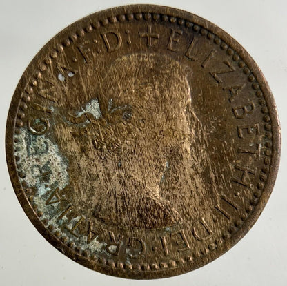 1955 Elizabeth II 2nd Wren Farthing Coin | Fine Collectable Grade