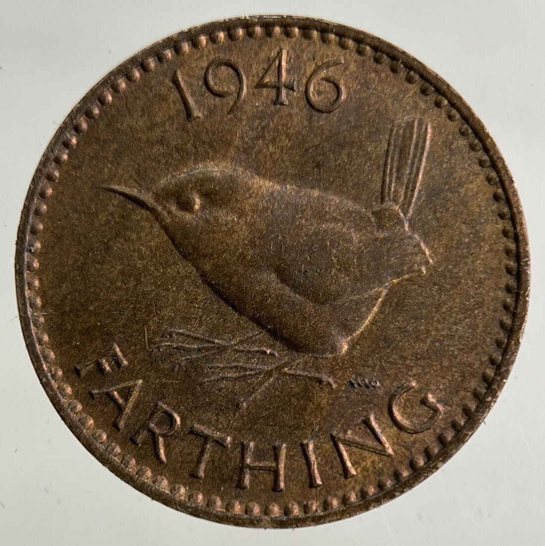 1946 George VI Wren Farthing Coin | Fine Collectable Grade