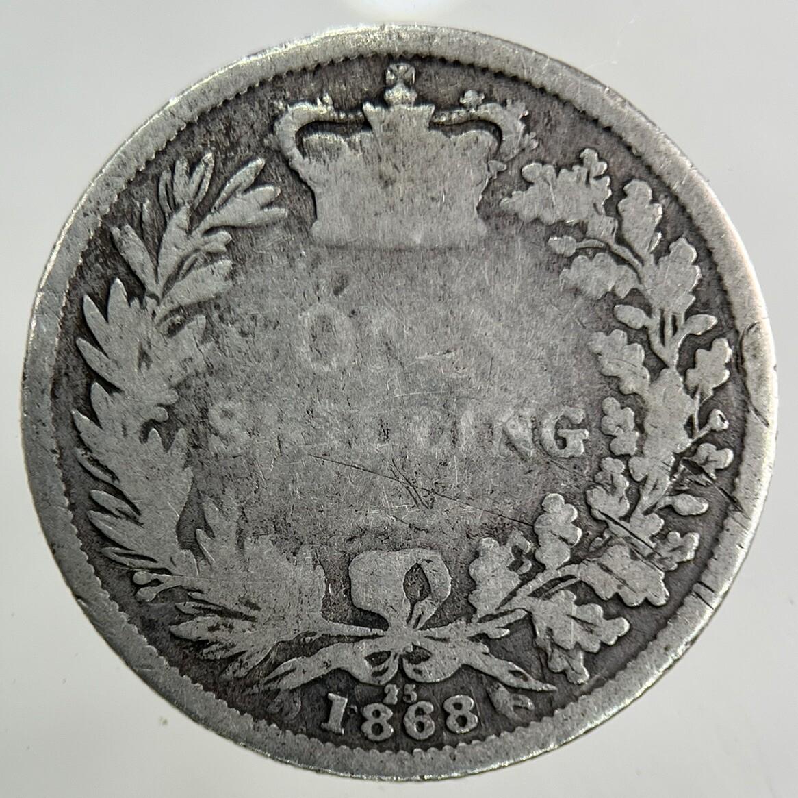 1868 Victoria Silver Shilling Coin | Collectable Grade