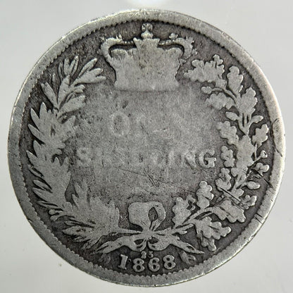 1868 Victoria Silver Shilling Coin | Collectable Grade