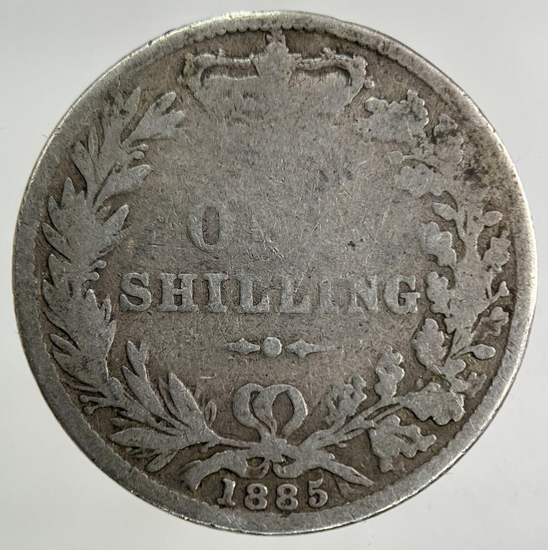 1885 Victoria Silver Shilling Coin | Collectable Grade