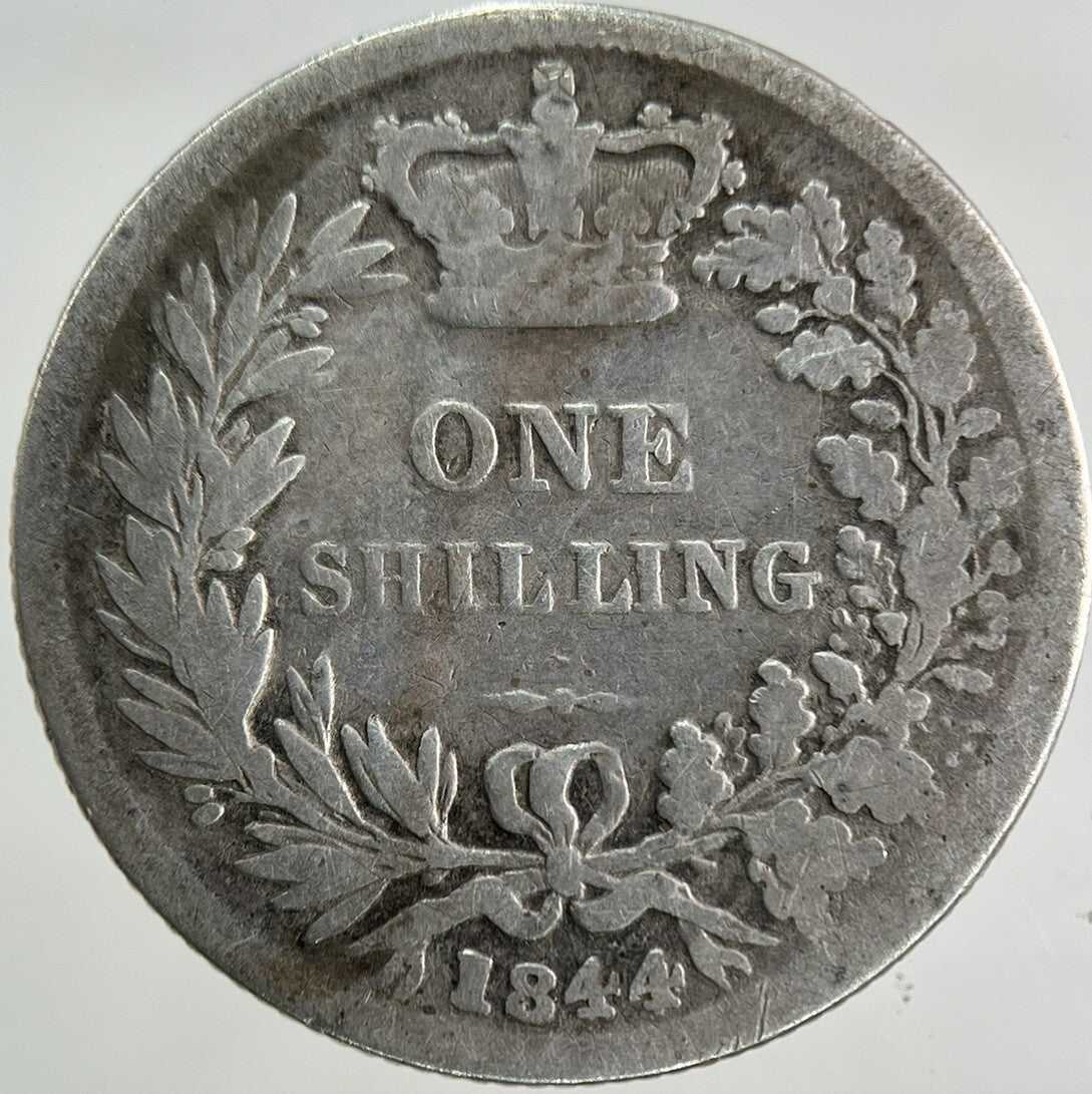 1844 Victoria Silver Shilling Coin | Collectable Grade