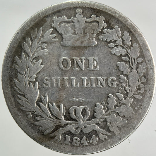 1844 Victoria Silver Shilling Coin | Collectable Grade