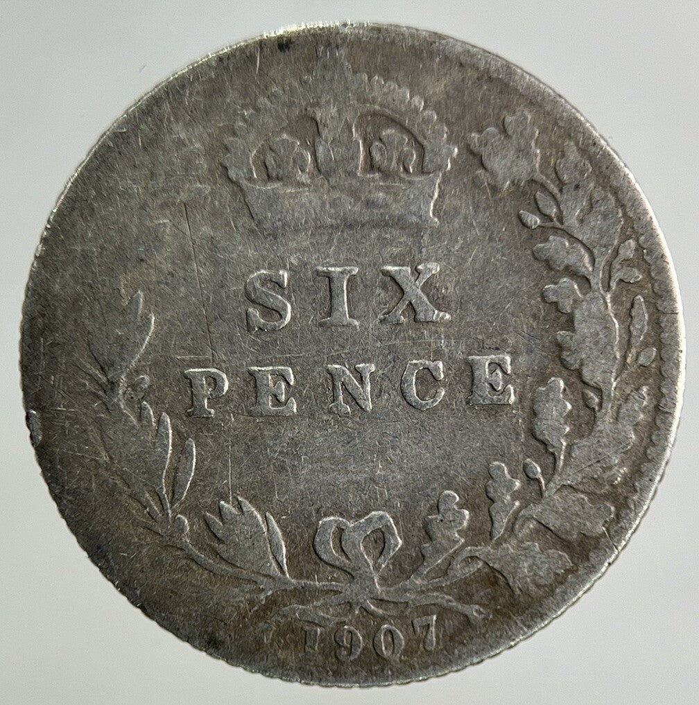 1907 Edward VII Silver Sixpence Coin | Collectable Grade