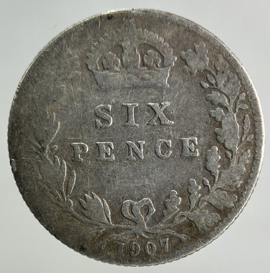 1907 Edward VII Silver Sixpence Coin | Collectable Grade