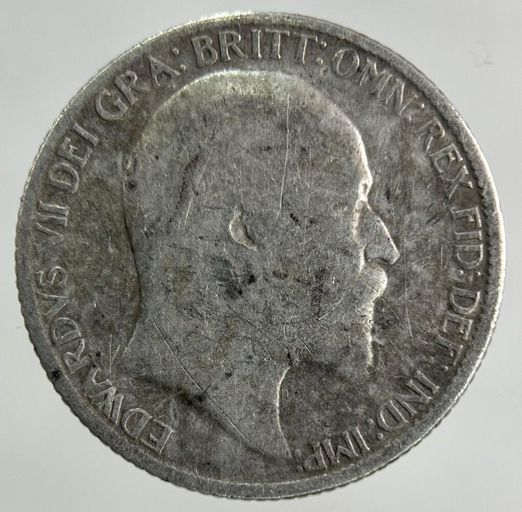 1907 Edward VII Silver Sixpence Coin | Collectable Grade