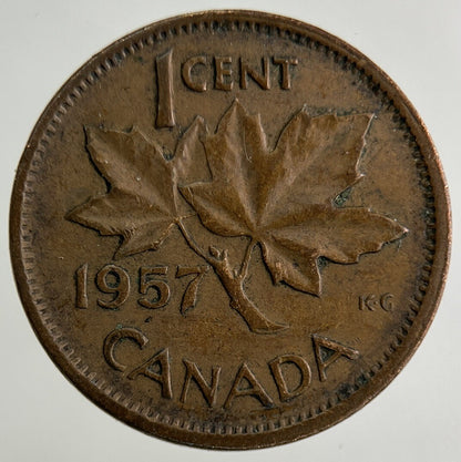 1957 Canada 1 Cent Coin | Fine Collectable Grade