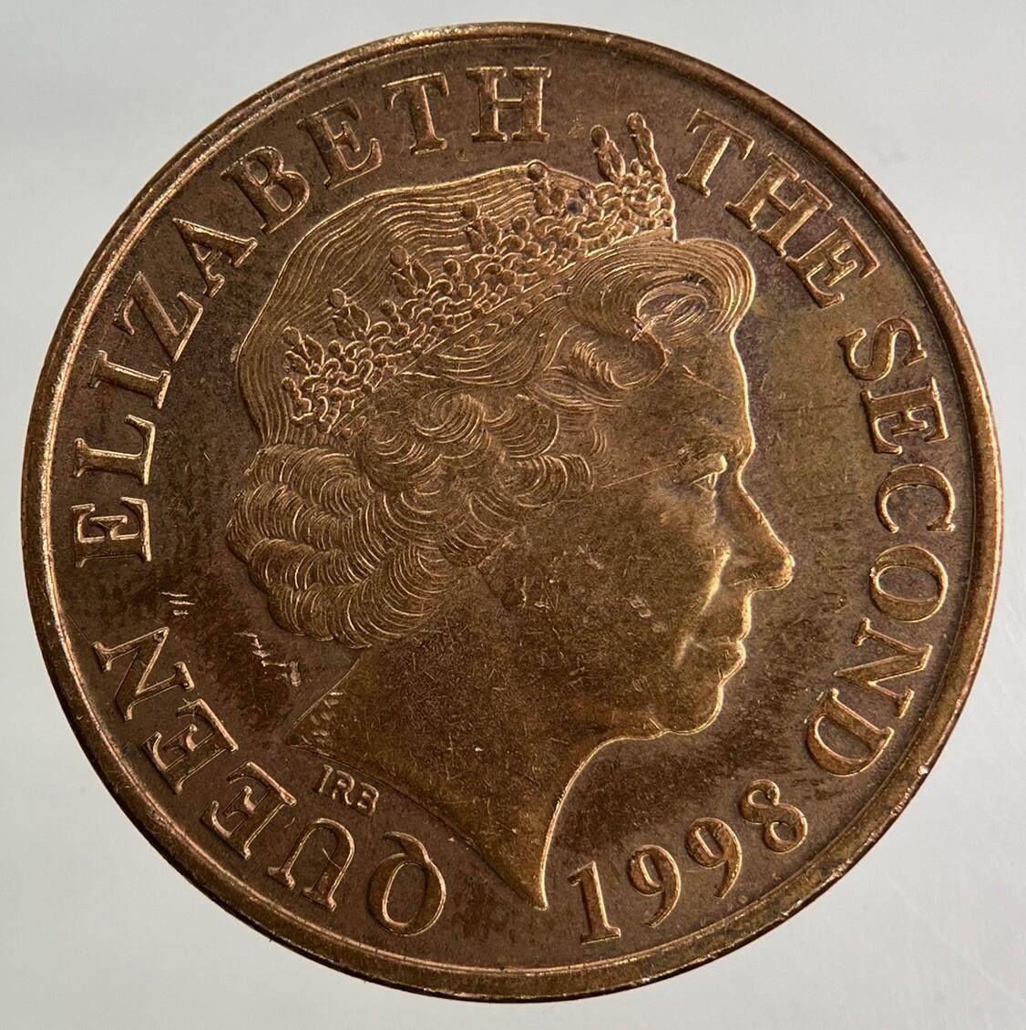 1998 Jersey 2p Two-Pence Coin | Very High Grade