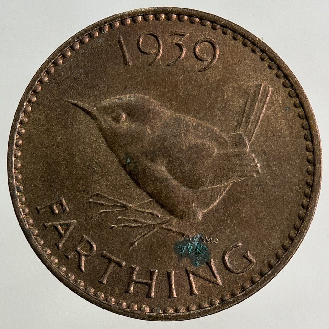 1939 George VI Wren Farthing Coin | Very High Grade