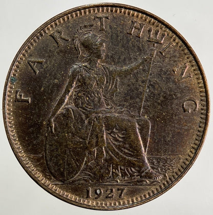 1927 George V Farthing Coin | Very High Grade