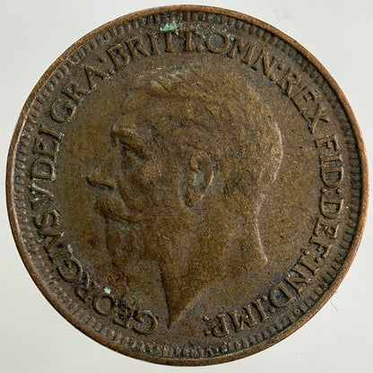 1928 George V Farthing Coin | Fine Collectable Grade