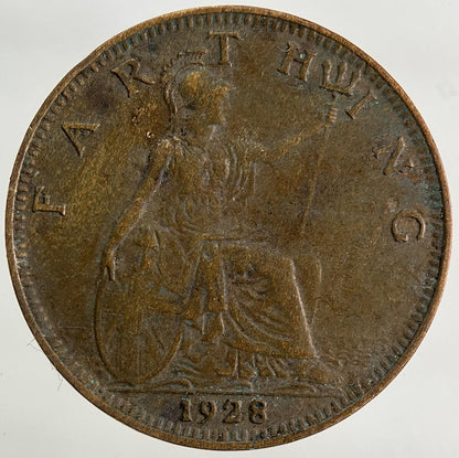 1928 George V Farthing Coin | Fine Collectable Grade