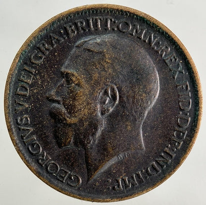 1913 George V Farthing Coin | Fine Collectable Grade